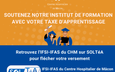 Soutenez l’IFSI et l’IFAS du Centre Hospitalier de Mâcon avec votre taxe d’apprentissage !