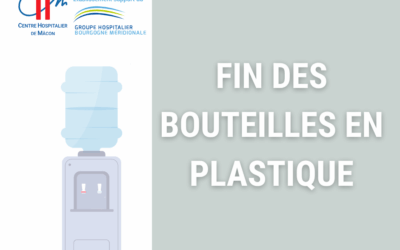 Fin de la distribution gratuite de bouteilles d’eau en plastique au CH de Mâcon