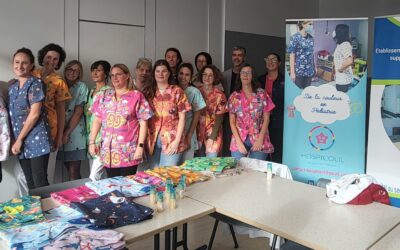 Des blouses hautes en couleur en Pédiatrie et en Néonatologie !